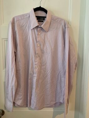 Le 31 Simons Men's Light light Lavender Dress Shirt - Classic Button-Down